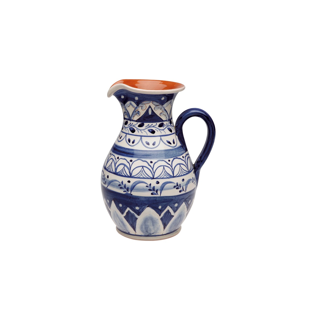 Alentejo Terracotta Indigo Pitcher Large 1.65l Gift