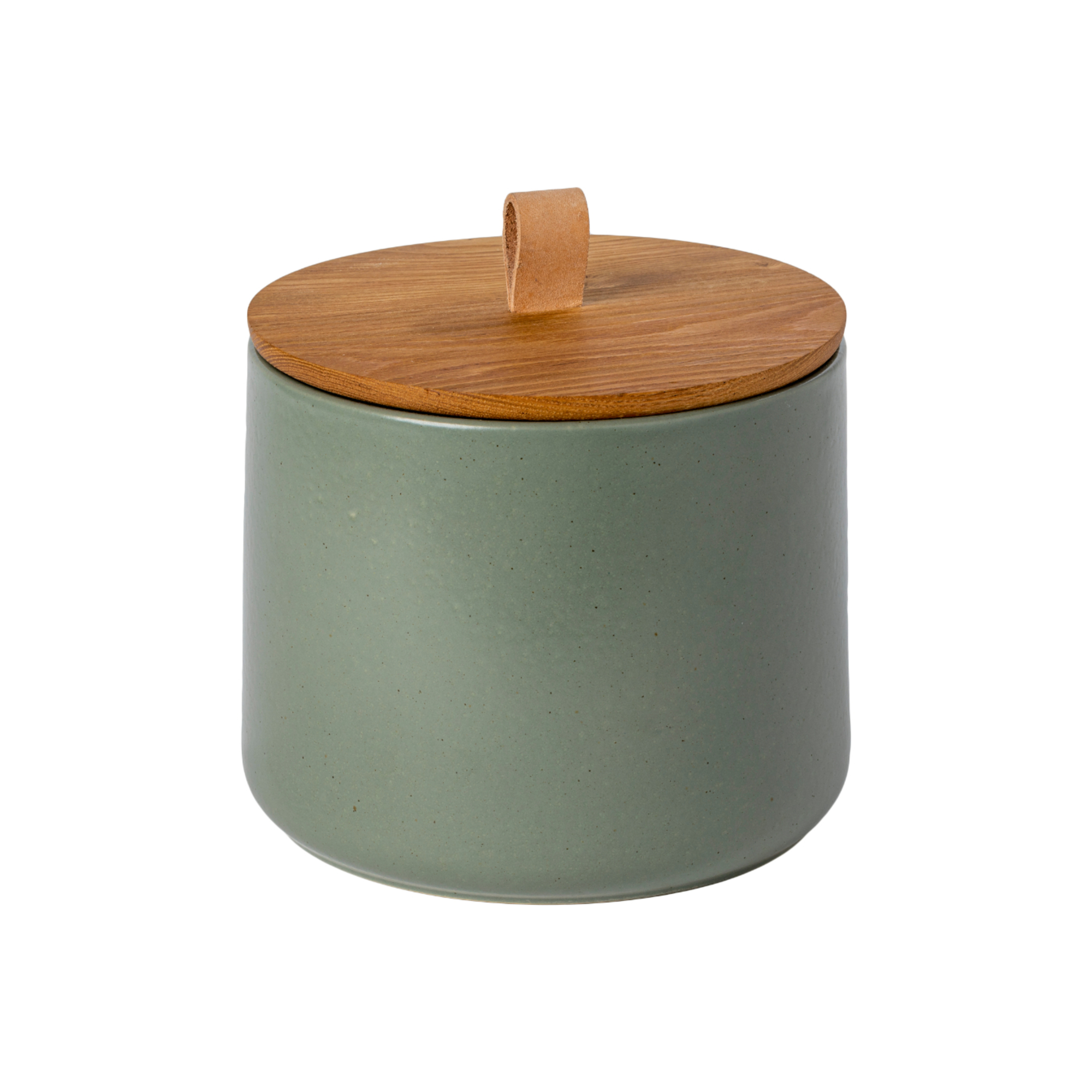 Pacifica Artichoke Canister 19.8cm Oak Wood Lid Gift