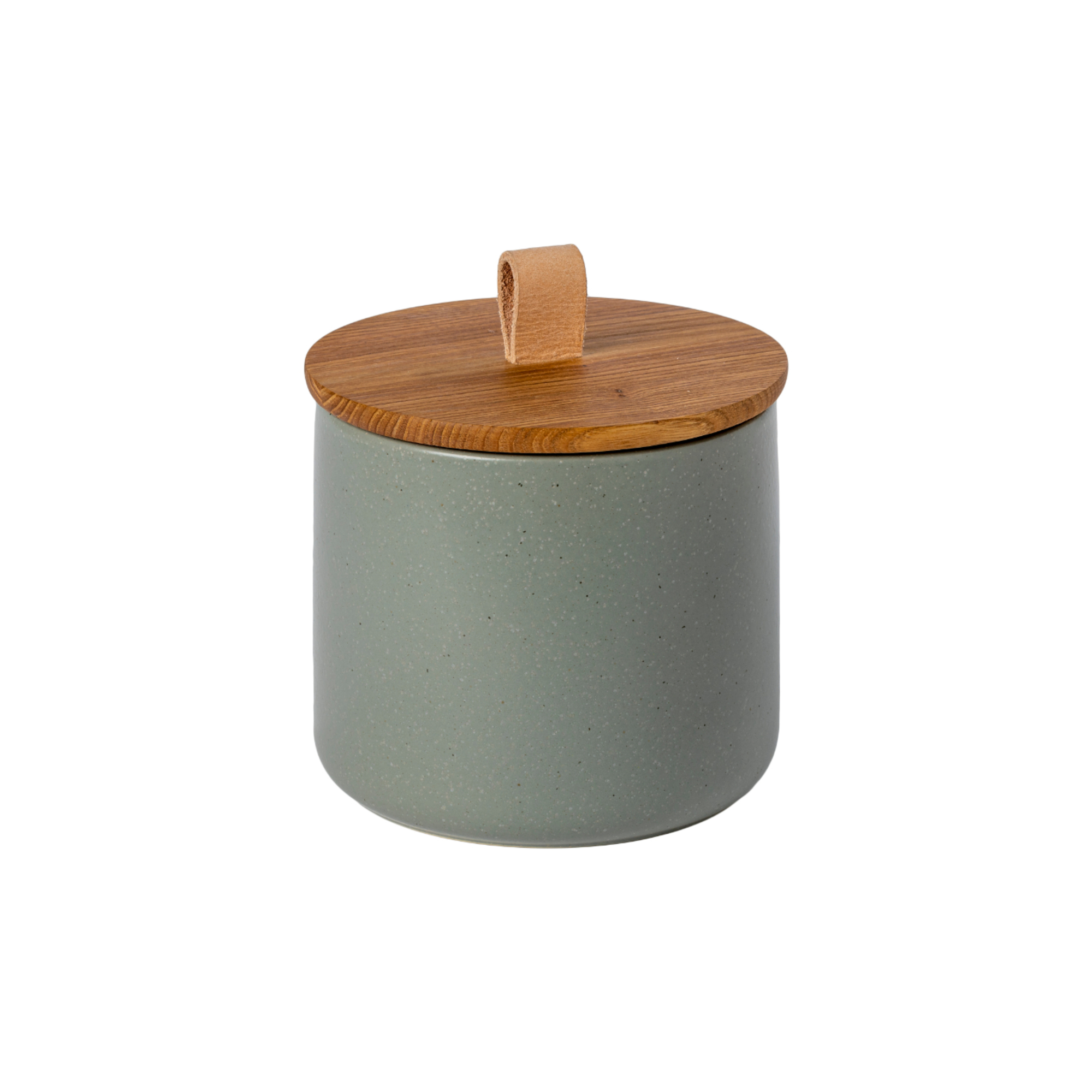 Pacifica Artichoke Canister 14.9cm Oak Wood Lid Gift