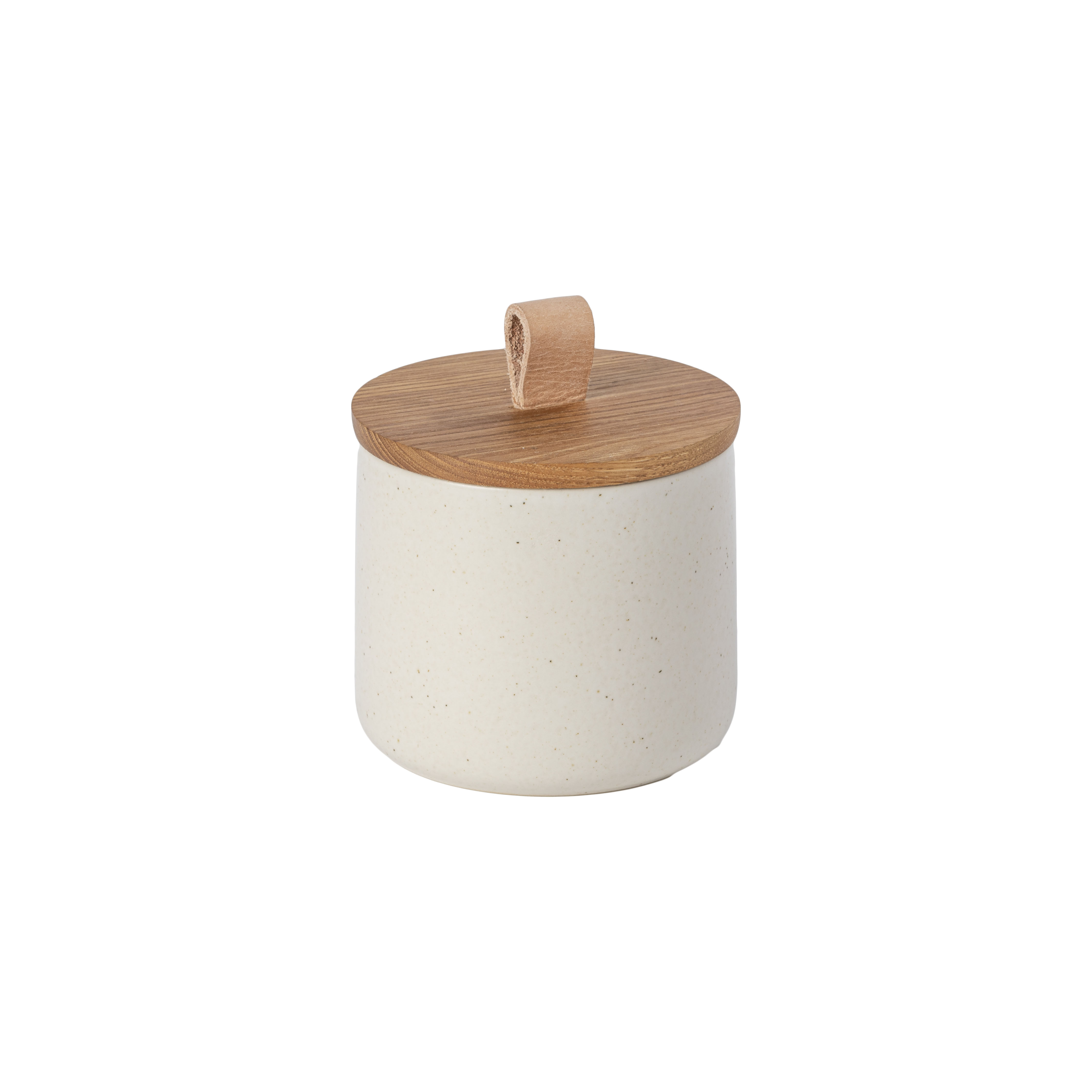 Pacifica Vanilla Canister 12.3cm Oak Wood Lid Gift