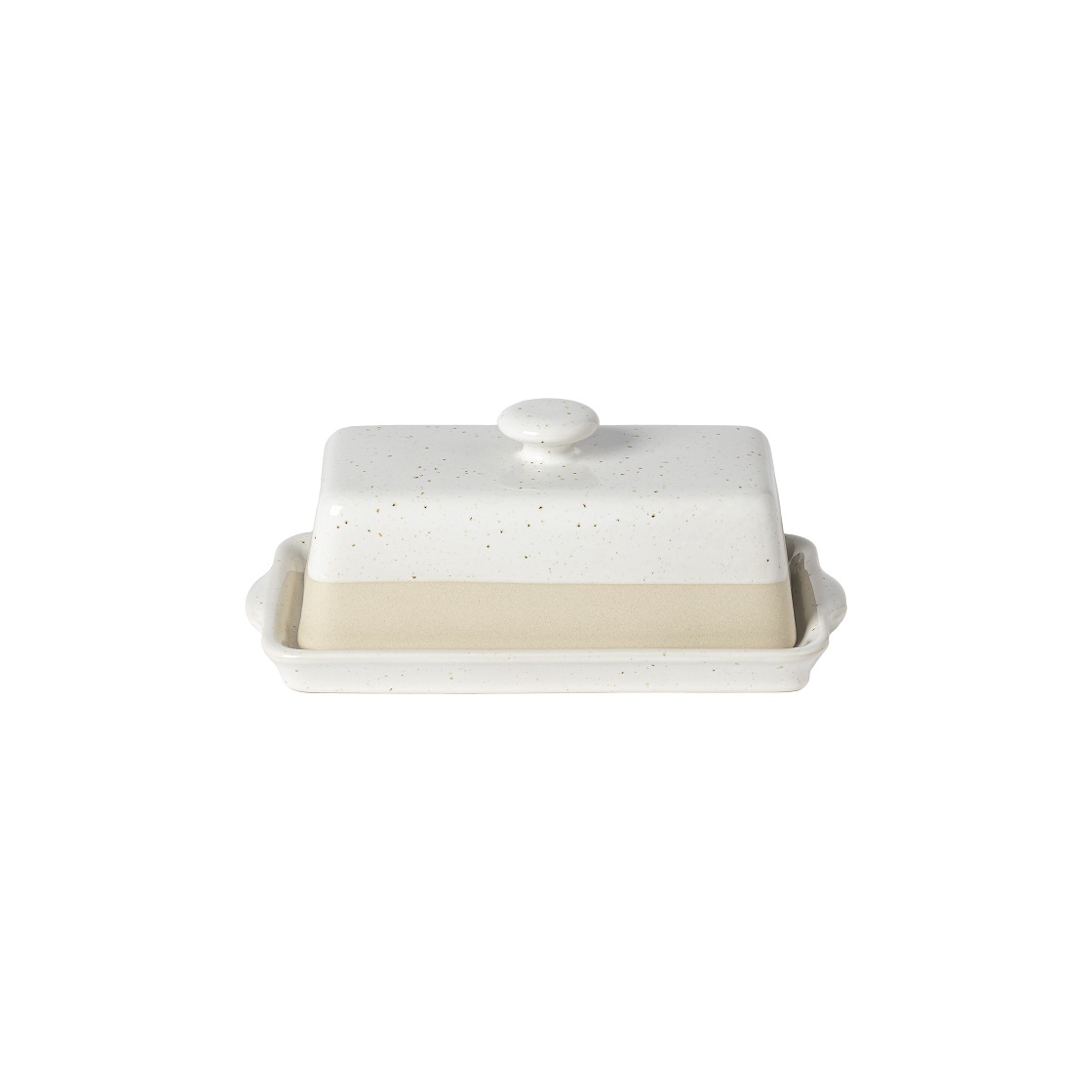 Fattoria White Rect Butter Dish 19cm W/lid Gift