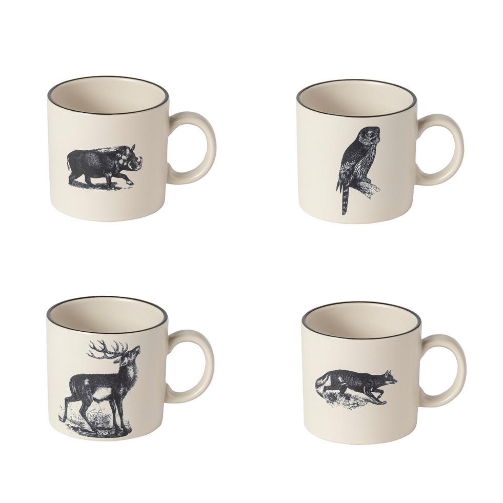 Elements Fauna Set 4 Mugs 0.35l Gift