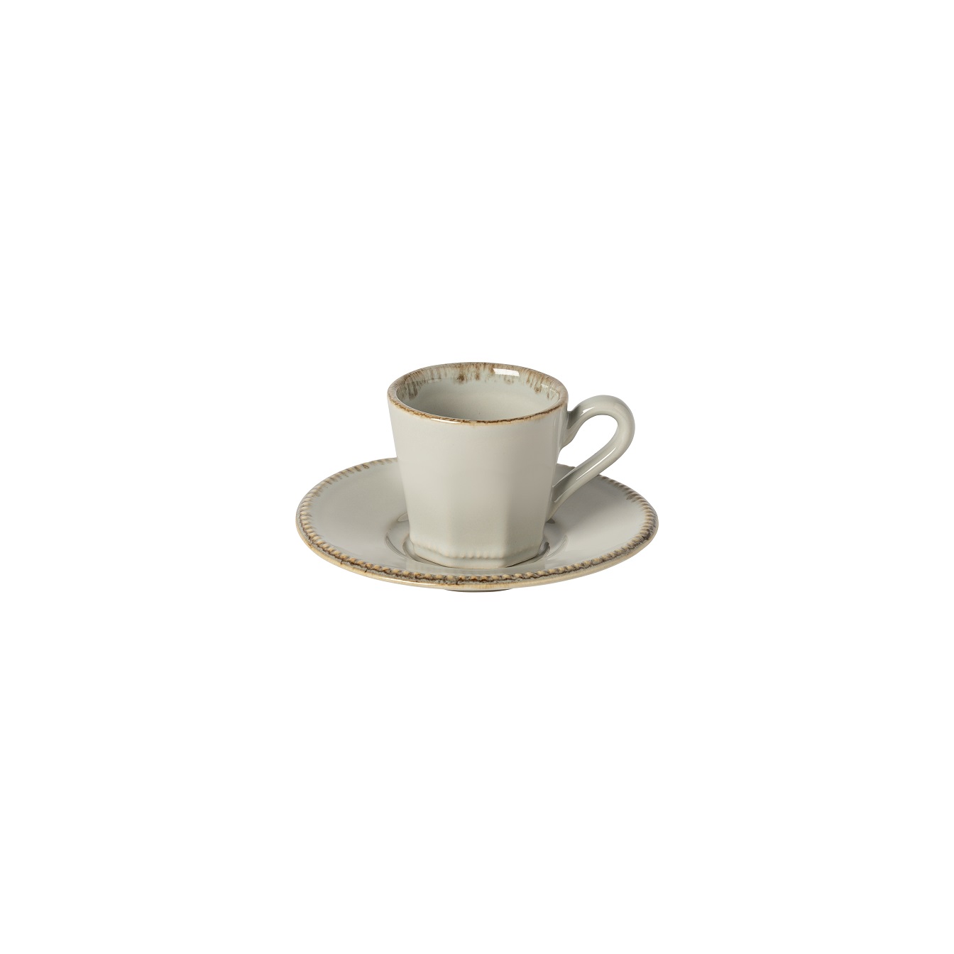 Luzia Ash Grey Coffee Cup & Saucer 0.14l Gift