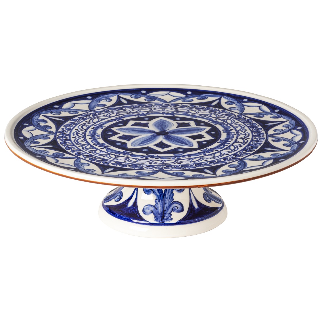 Alentejo Terracotta Footed Plate 33cm Gift