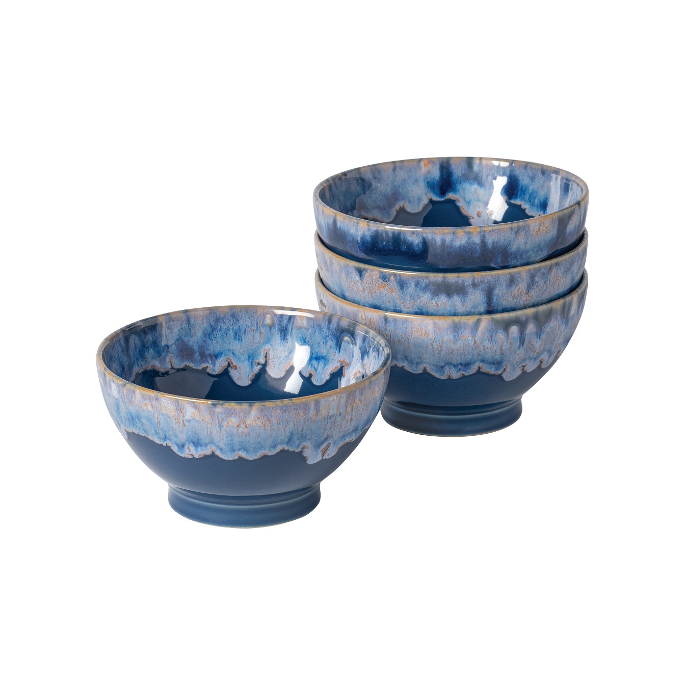 Latte Bowls Set Of 4 Denim Gift