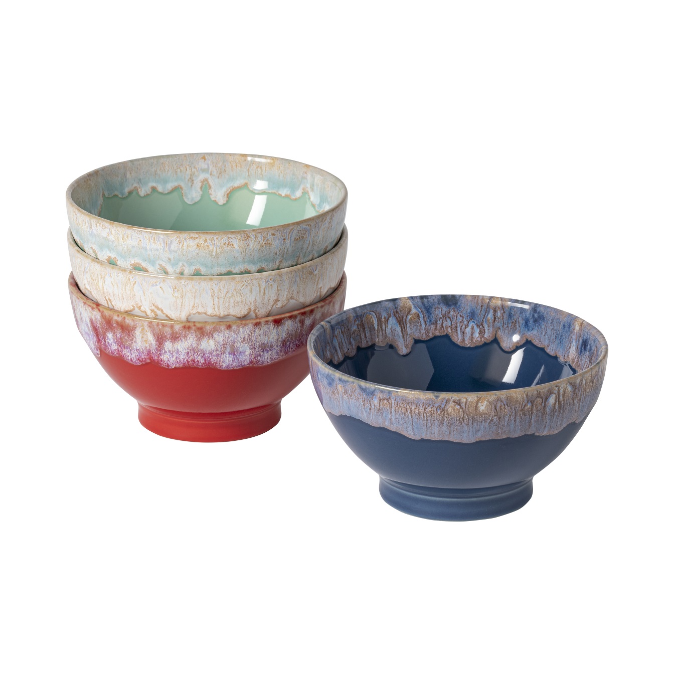 Latte Bowls Set Of 4 Assorted Gift