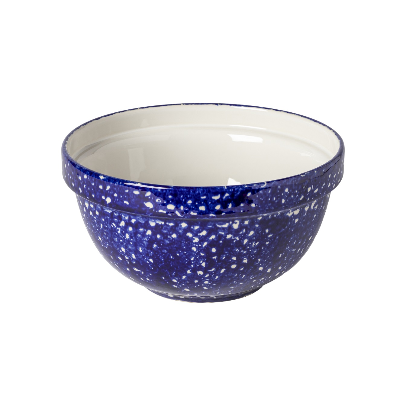 Abbey Blue/white Splatter Mixing Bowl 24cm 2.84l Gift