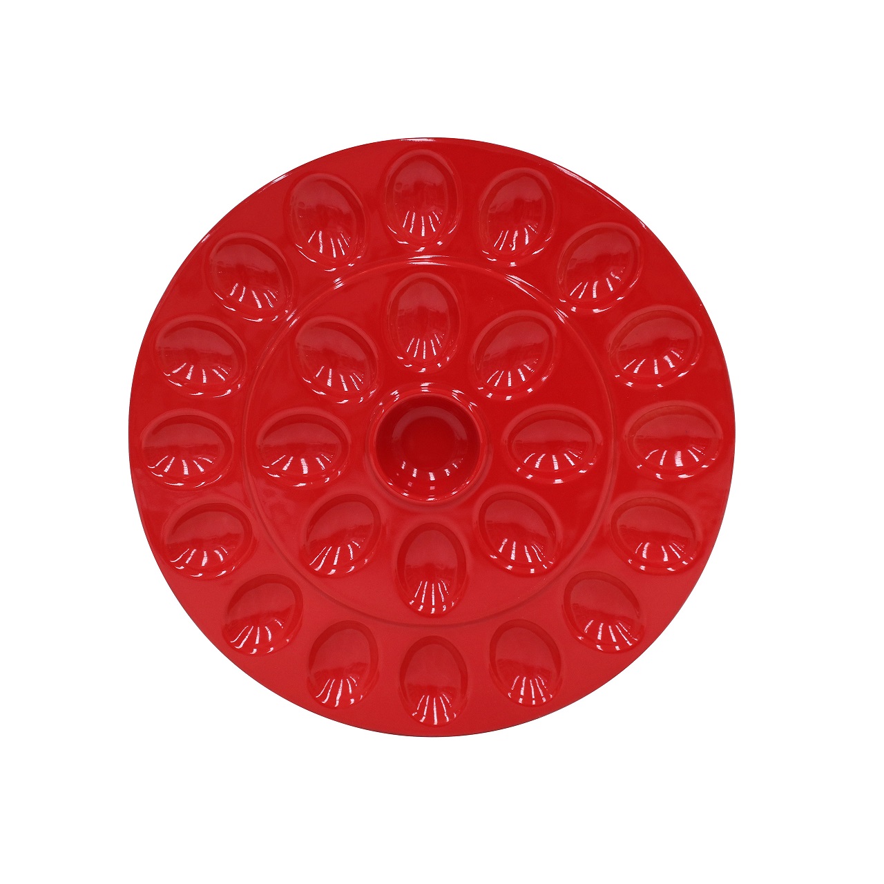 Cook & Host Red Egg Platter 34cm Gift