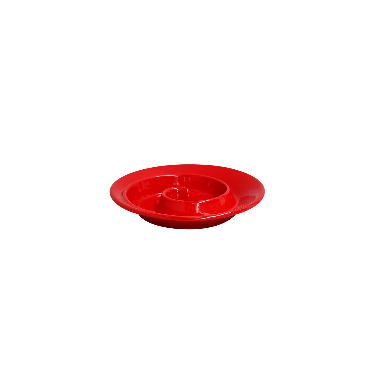 Cook & Host Red Spiral Appetizer Dish 20cm Gift