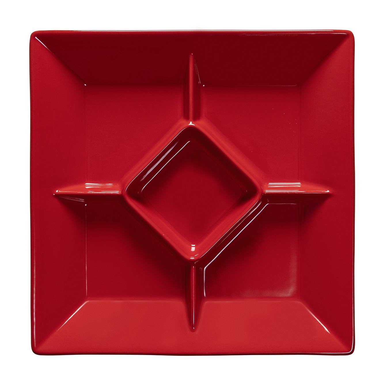Cook & Host Red Square Appetizer Tray 33cm Gift