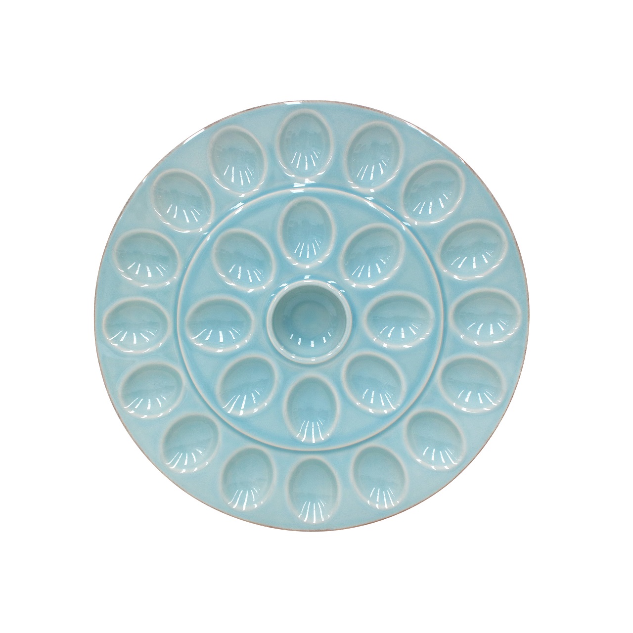 Cook & Host Turquoise Egg Platter 34cm Gift