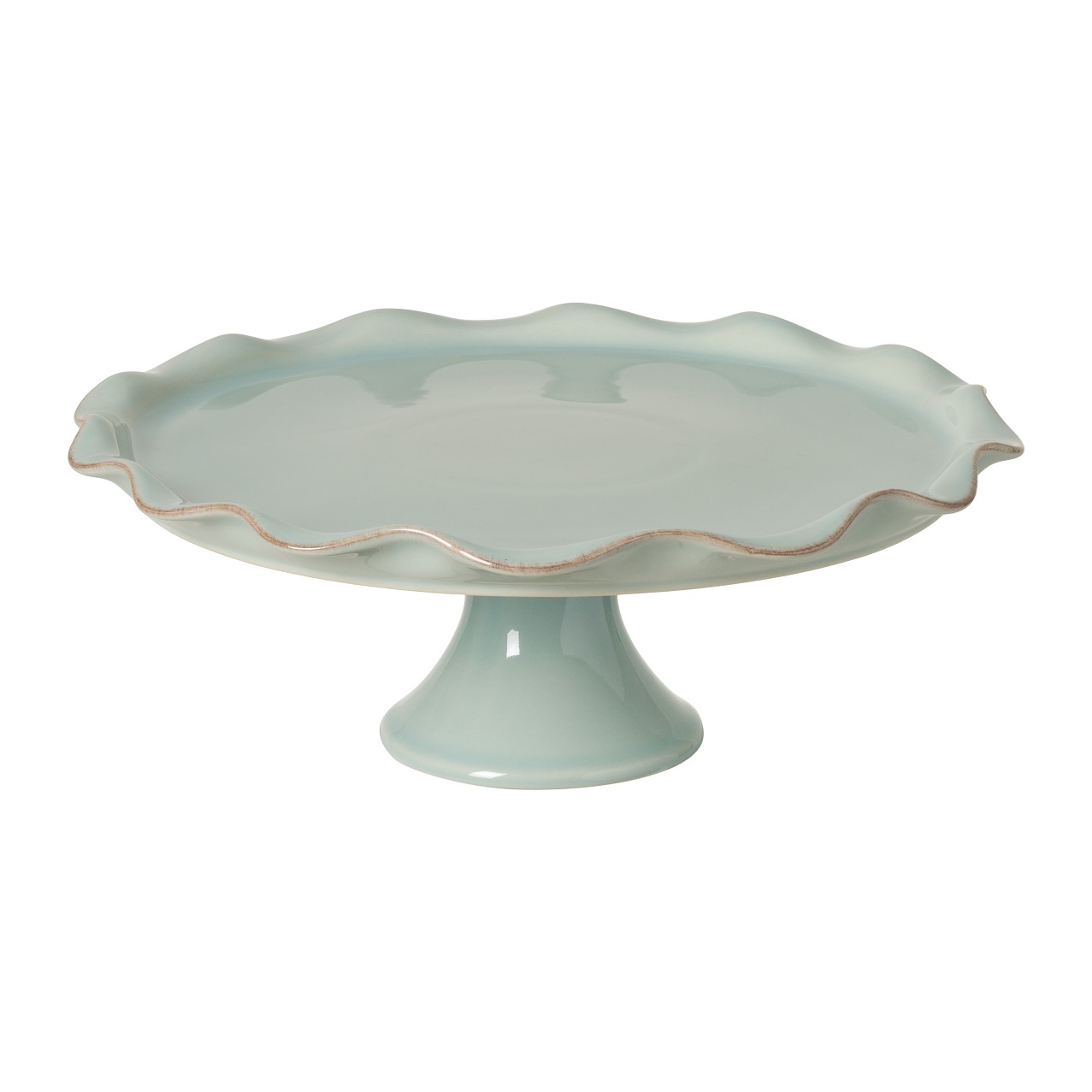 Cook & Host Turquoise Footed Plate 35cm Gift