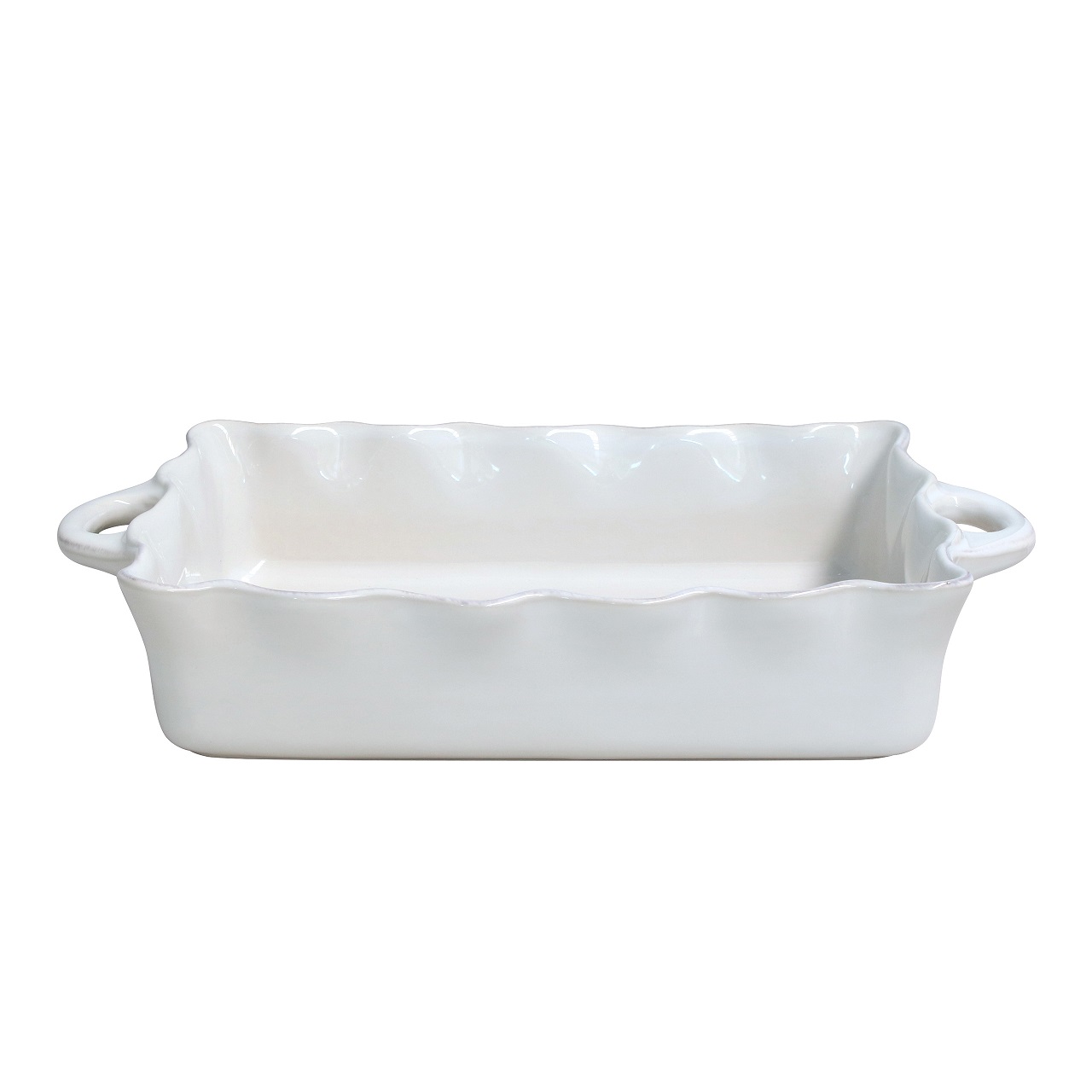 Cook & Host White Rect Baker (with Handle) 44cm Gift