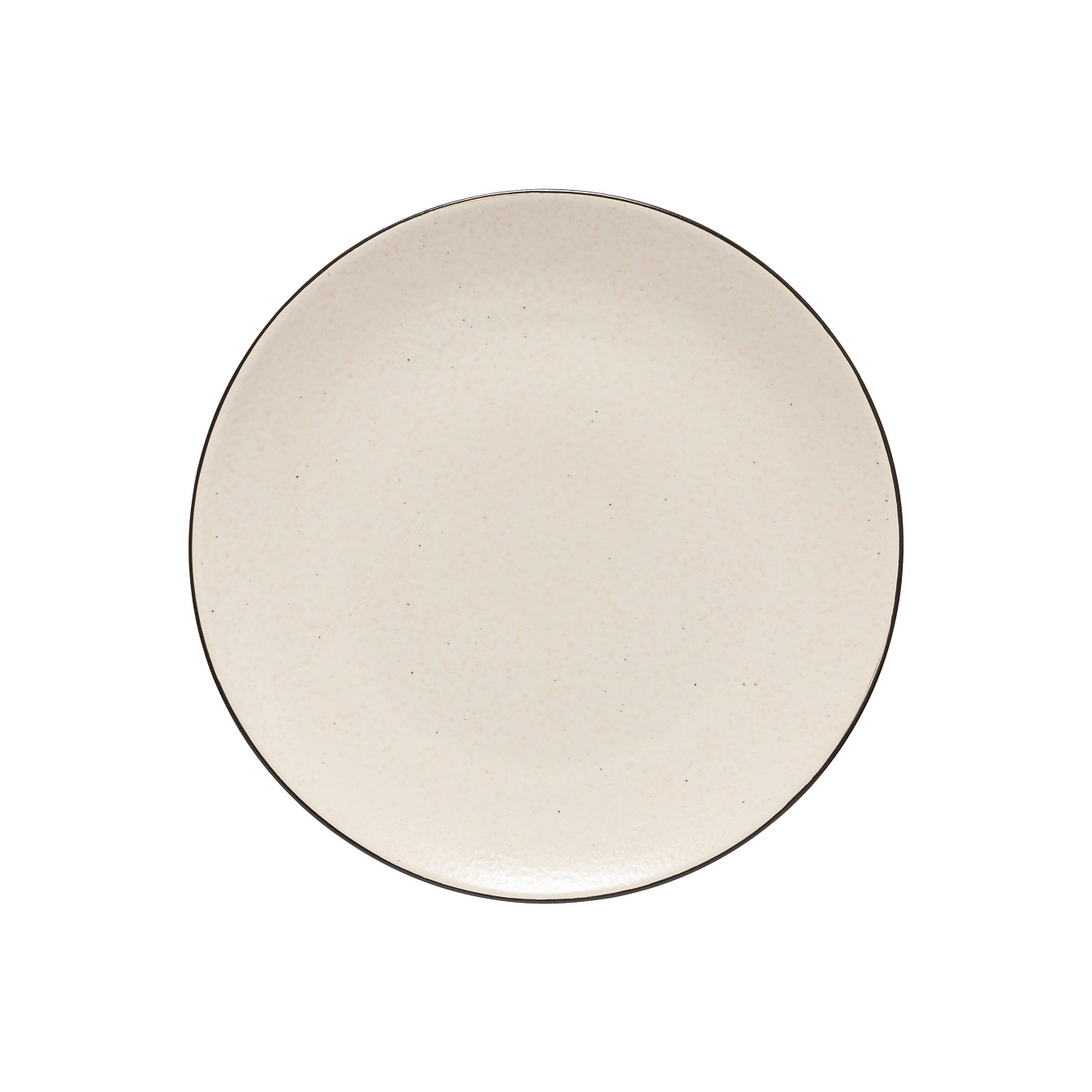 Augusta Natural Black Dinner Plate 27cm Gift