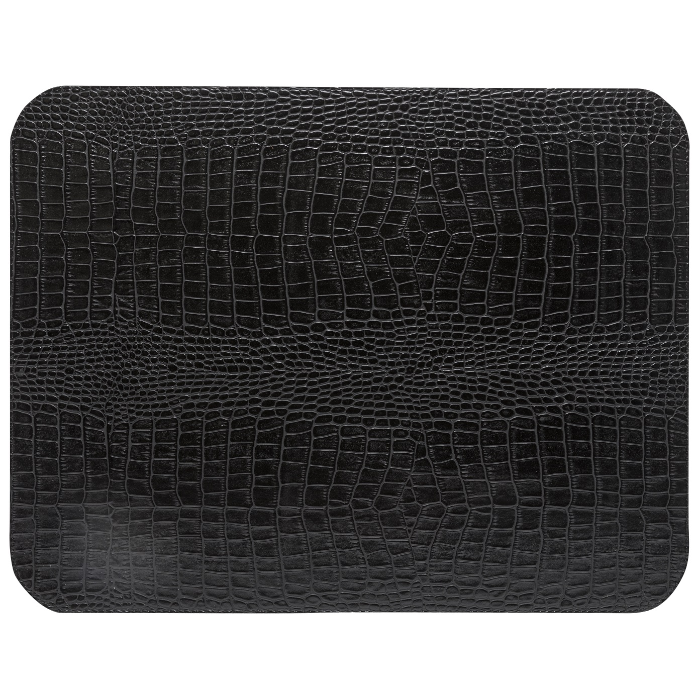 Placemats Club Black Pu Rectangular 45 X 35cm Gift