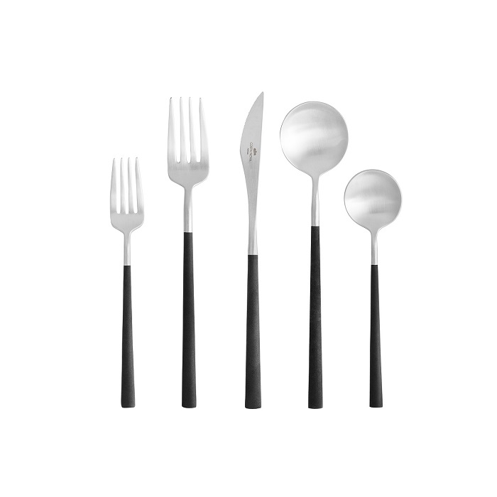 Mito Black Flatware Set 20 Pieces Gift