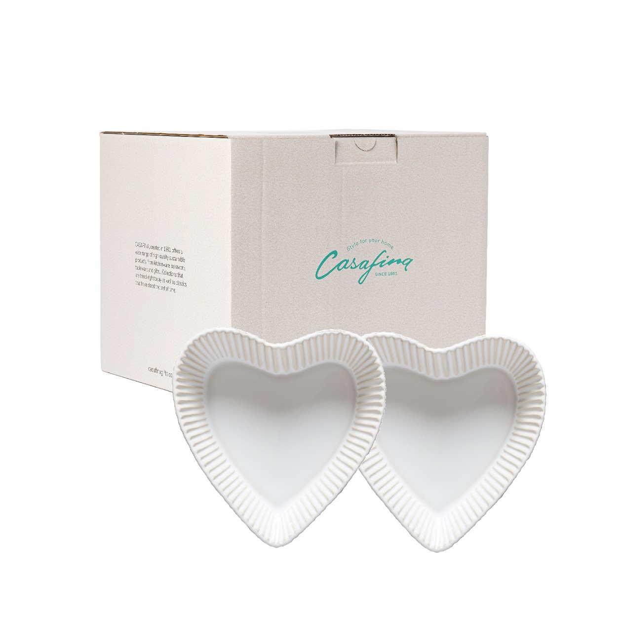 Forma Gift 2 Heart Bowls 0.26l White Gift