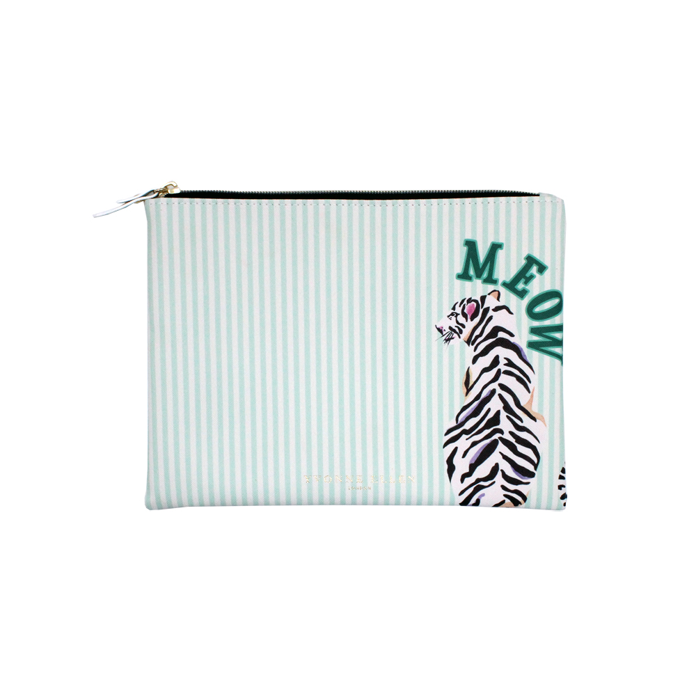 Yvonne Ellen Pu Zip Pouch Tiger Gift