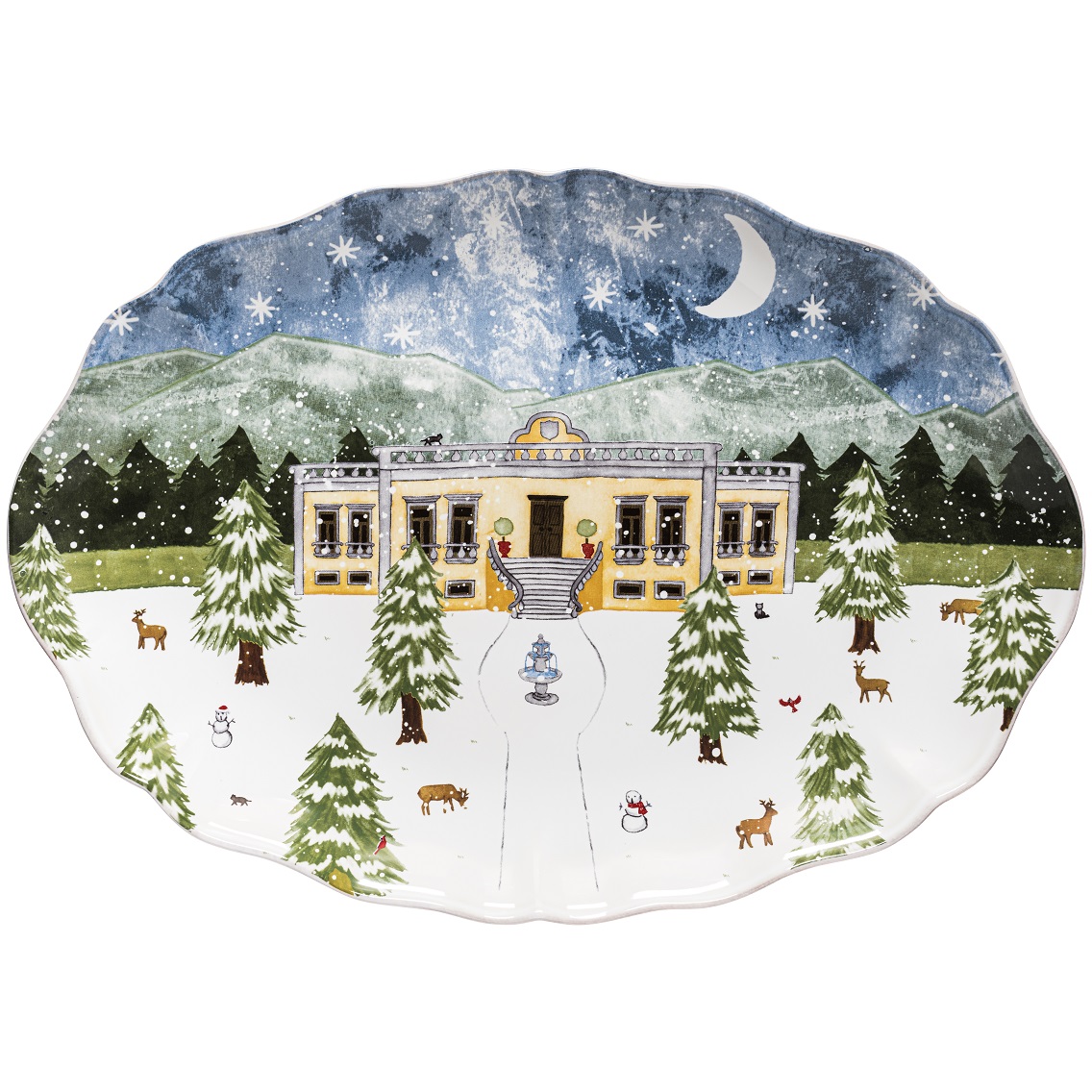 Nutcracker Oval Platter 50cm Gift