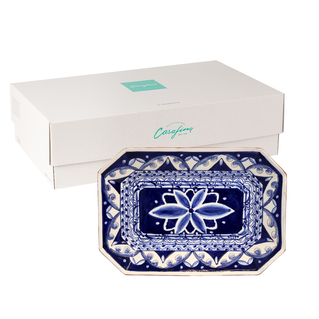 Alentejo Terracota Gift Octangonal Platter 34 X 23 Gift
