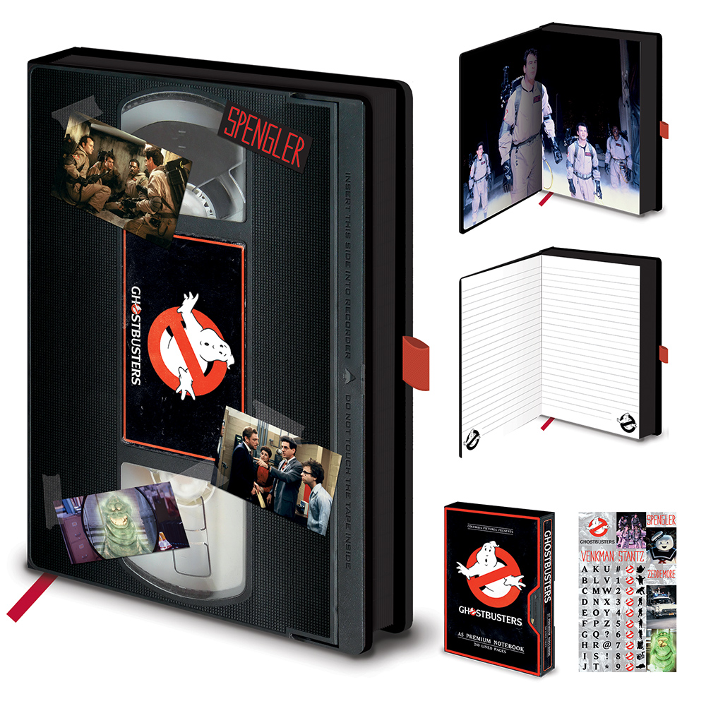 Ghostbusters Premium A5 Notebook Vhs Gift