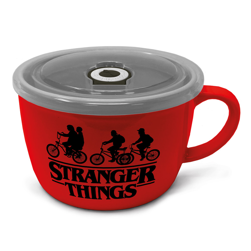 Stranger Things Soup & Snack Mug Upside Down Logo Gift