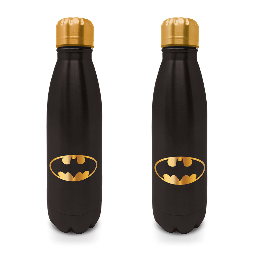 Batman Small Metal Bottle Bat & Gold Gift