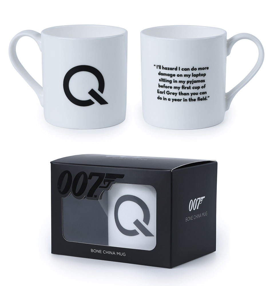 James Bond Boxed Mug Bone China Q Quote Gift