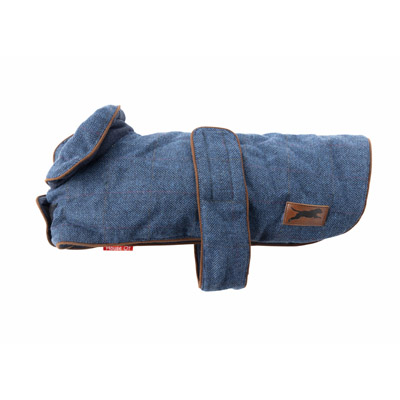 House Of Paws Dark Tweed Dog Coat Navy Small Gift