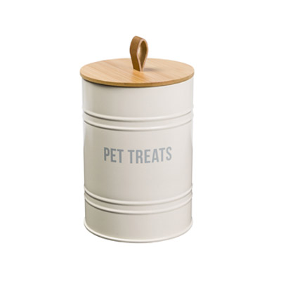 Hop Cream Round Pet Treat Tin Gift