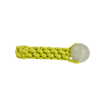 House Of Paws Lime Green Tough Rope And Glow Ball Gift