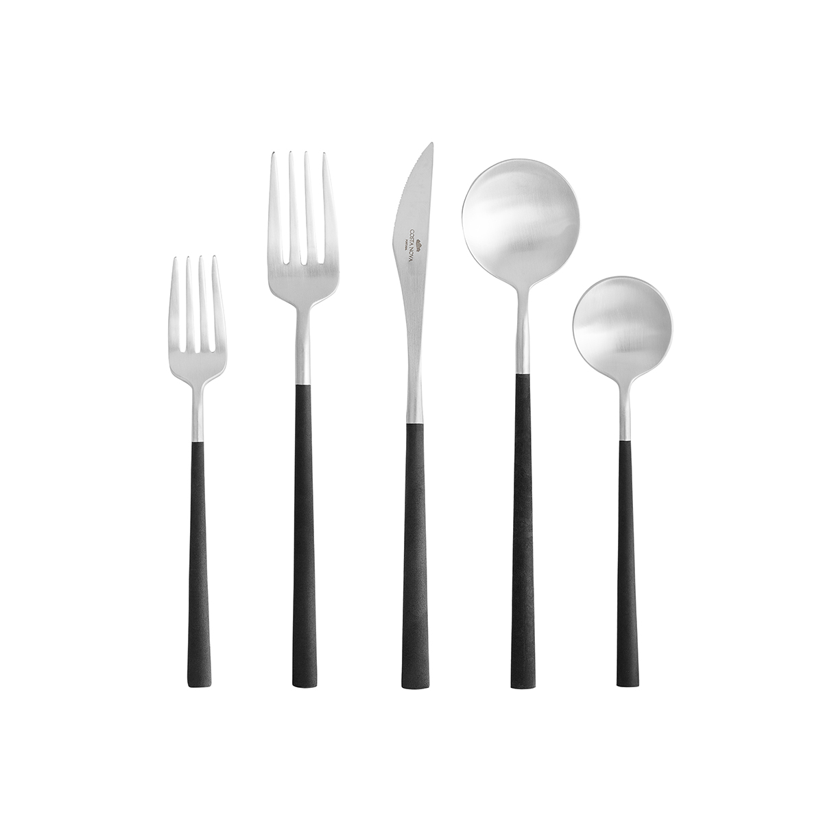 Mito Black Flatware Set 5 Pieces Gift