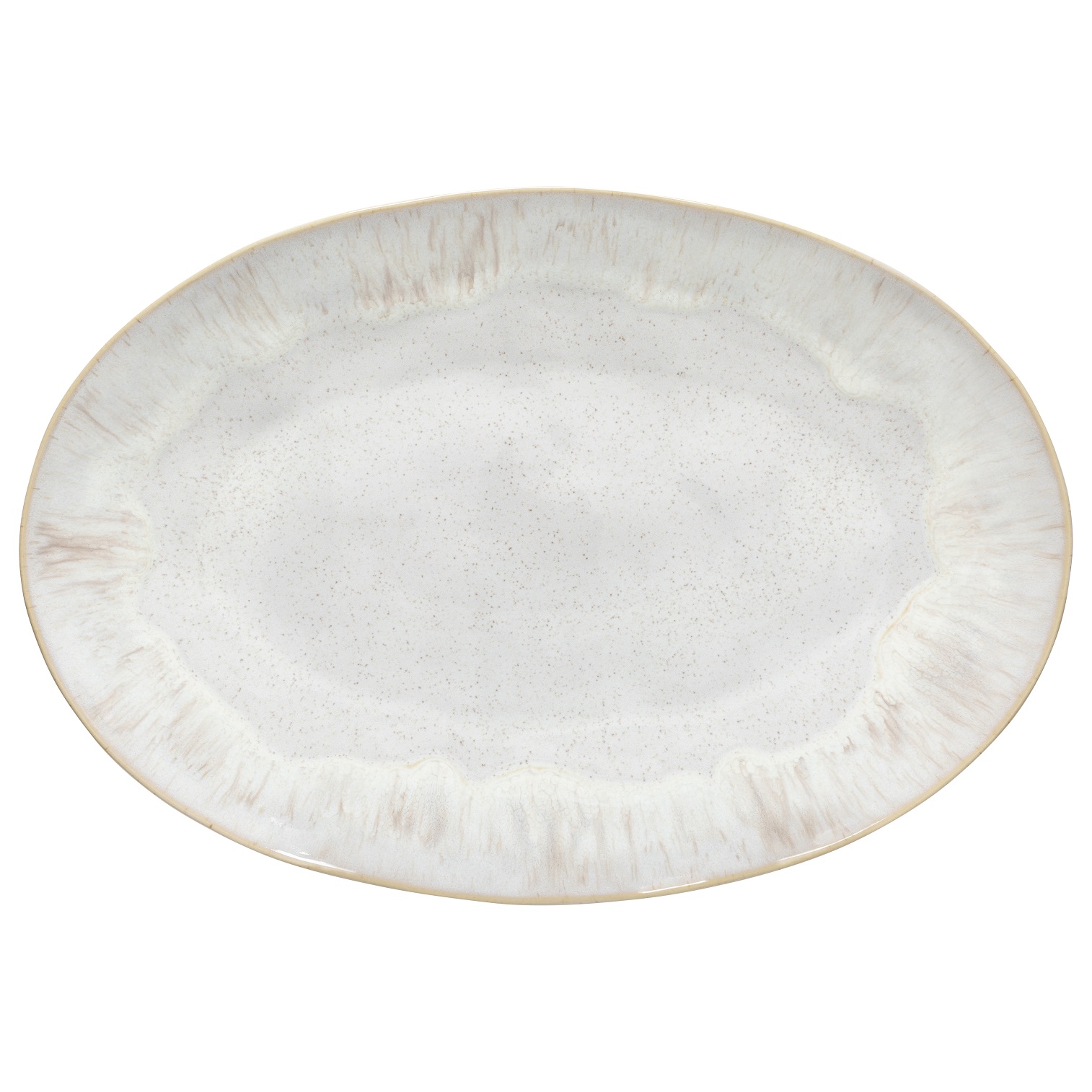 Eivissa Sand Beige Oval Platter 45cm Gift
