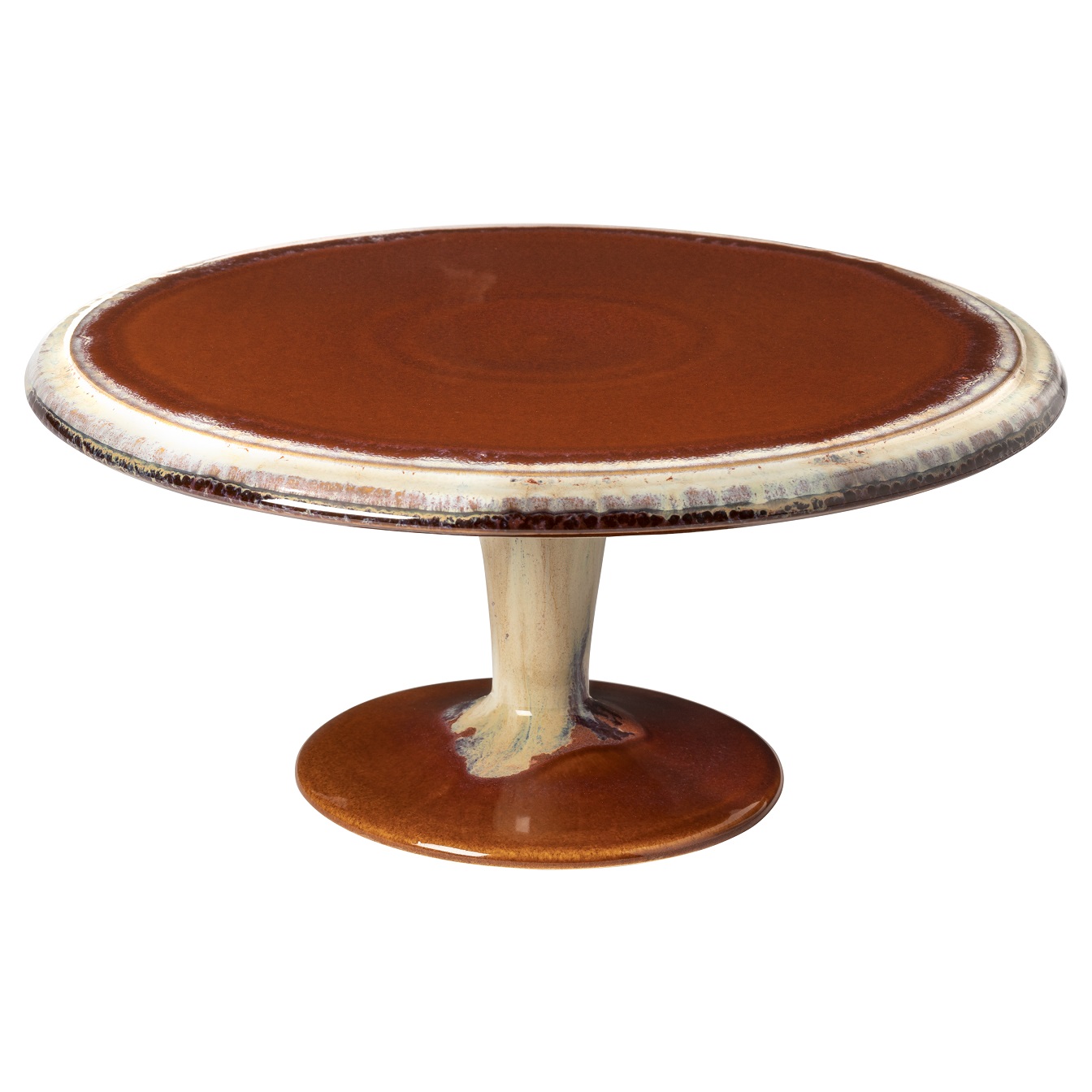 Poterie Caramel Footed Plate 33cm Gift