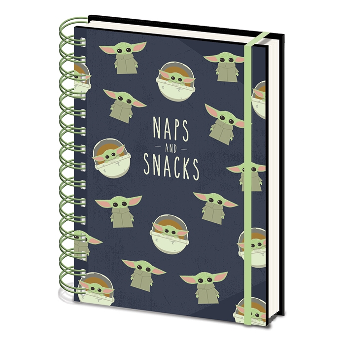 Star Wars A5 Notebook The Mandalorian Naps & Snack Gift
