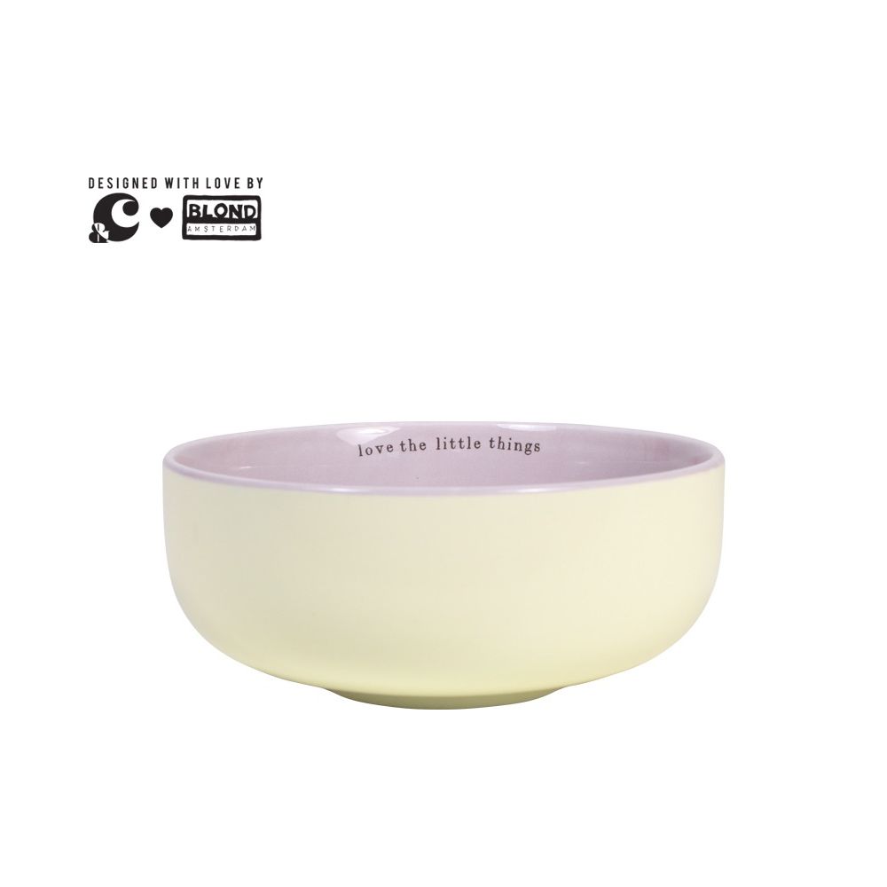 Blond Andc Bowl Pale Yellow - Love The Little Things Gift