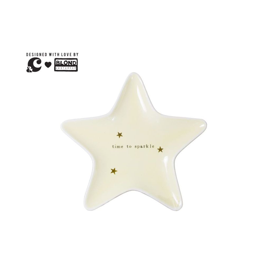 Blond Andc Star Plate Pale Yellow - Time To Sparkle Gift