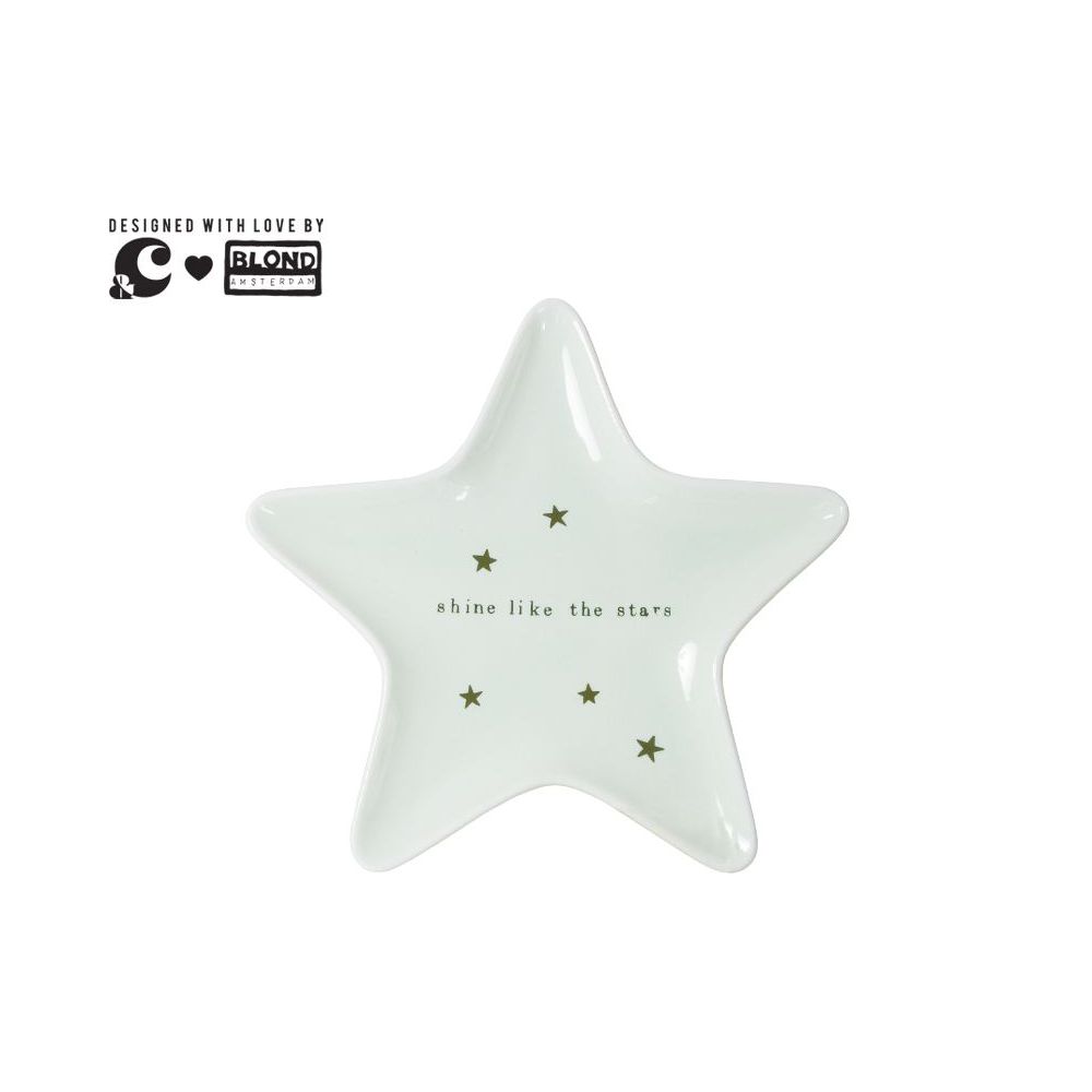 Blond Andc Star Plate Aqua - Shine Like The Stars Gift