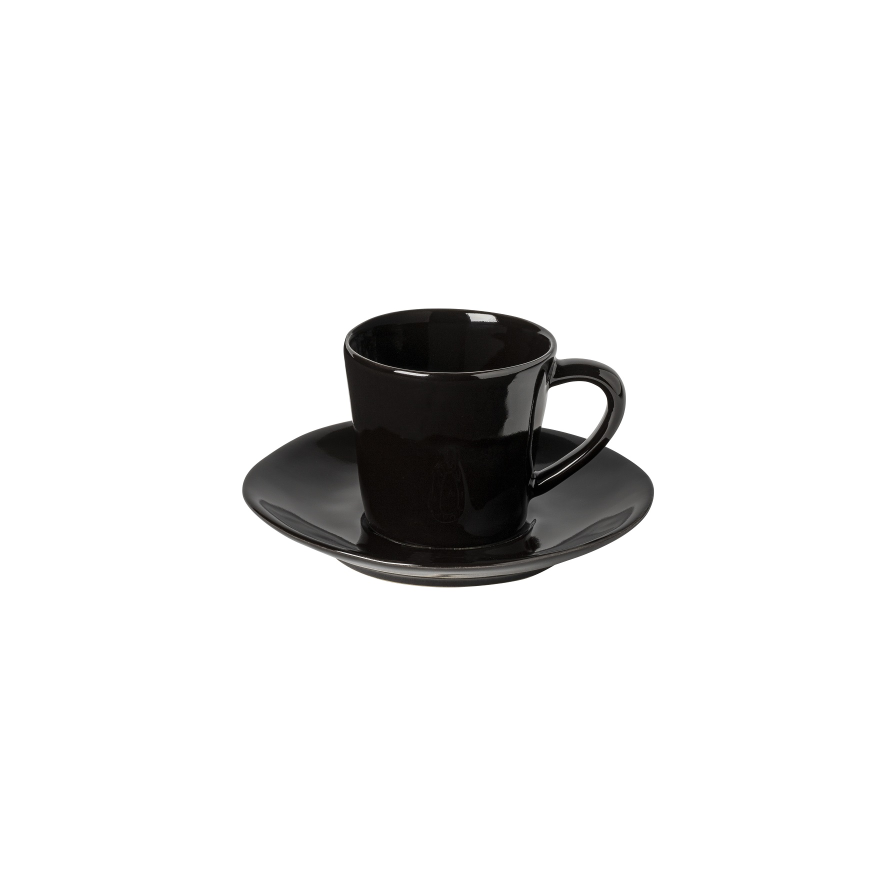 Nova Black Tea Cup And Saucer 19cl Gift