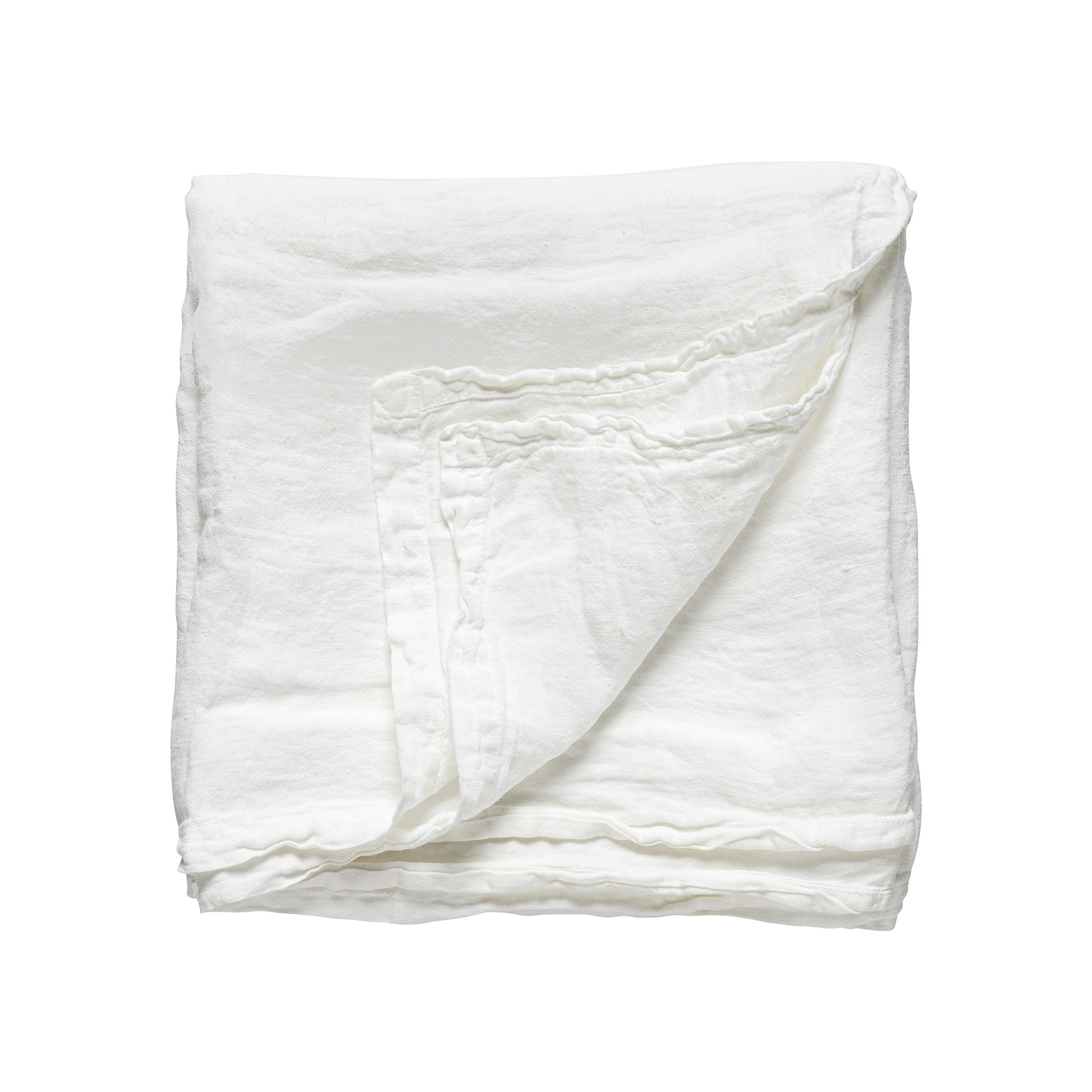 Maria Chalk White Linen Table Cloth 175x250cm Gift