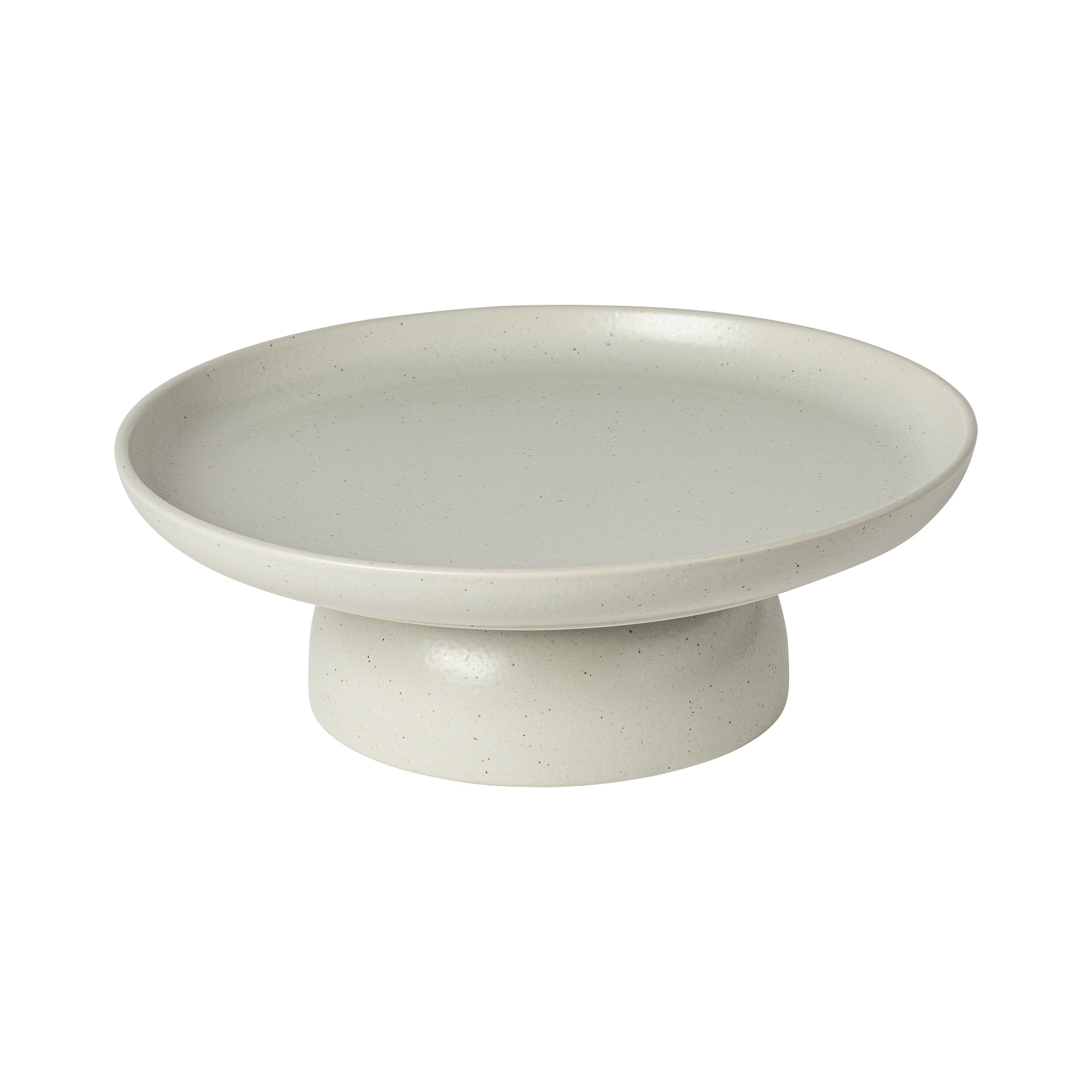 Pacifica Oyster Grey Footed Plate 27cm Gift