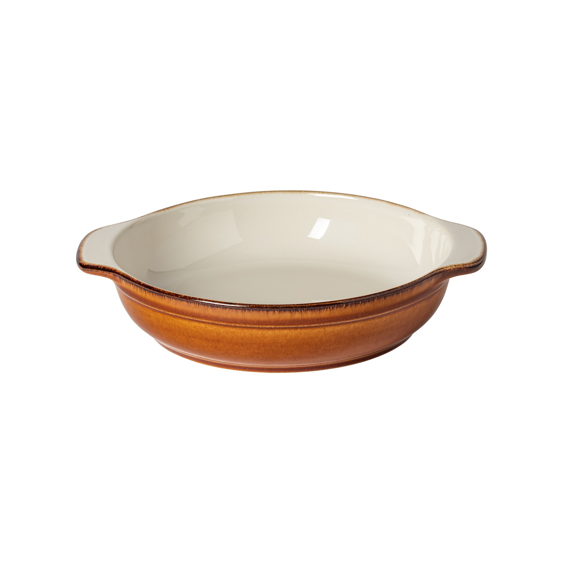 Poterie Cream Caramel Soup/pasta Plate 25cm Gift