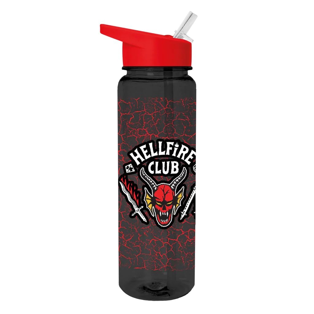 Stranger Things Plastic Drinks Bottle Hellfire Gift