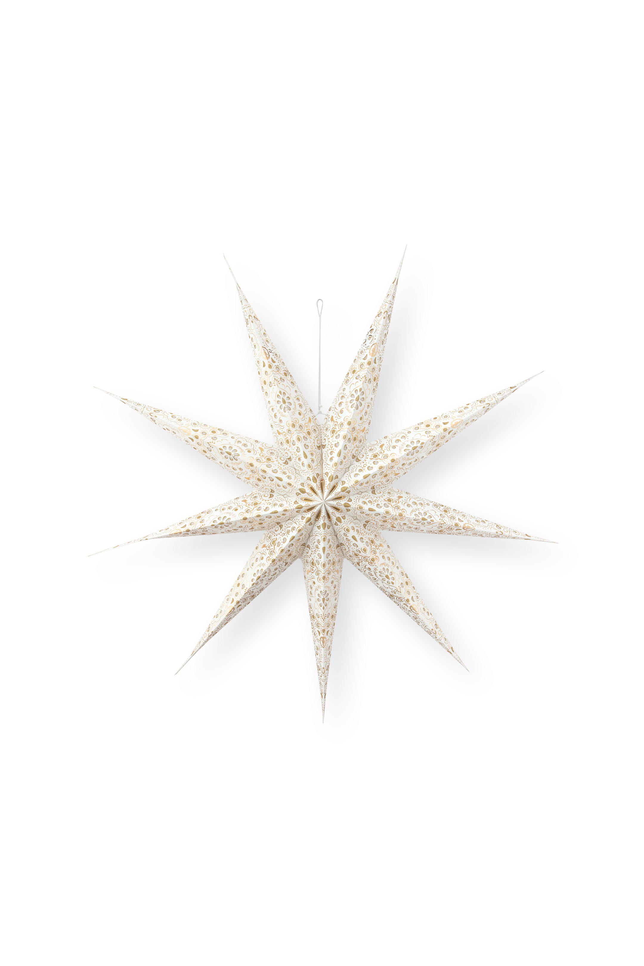 Christmas Star Paper Gold 110cm Gift