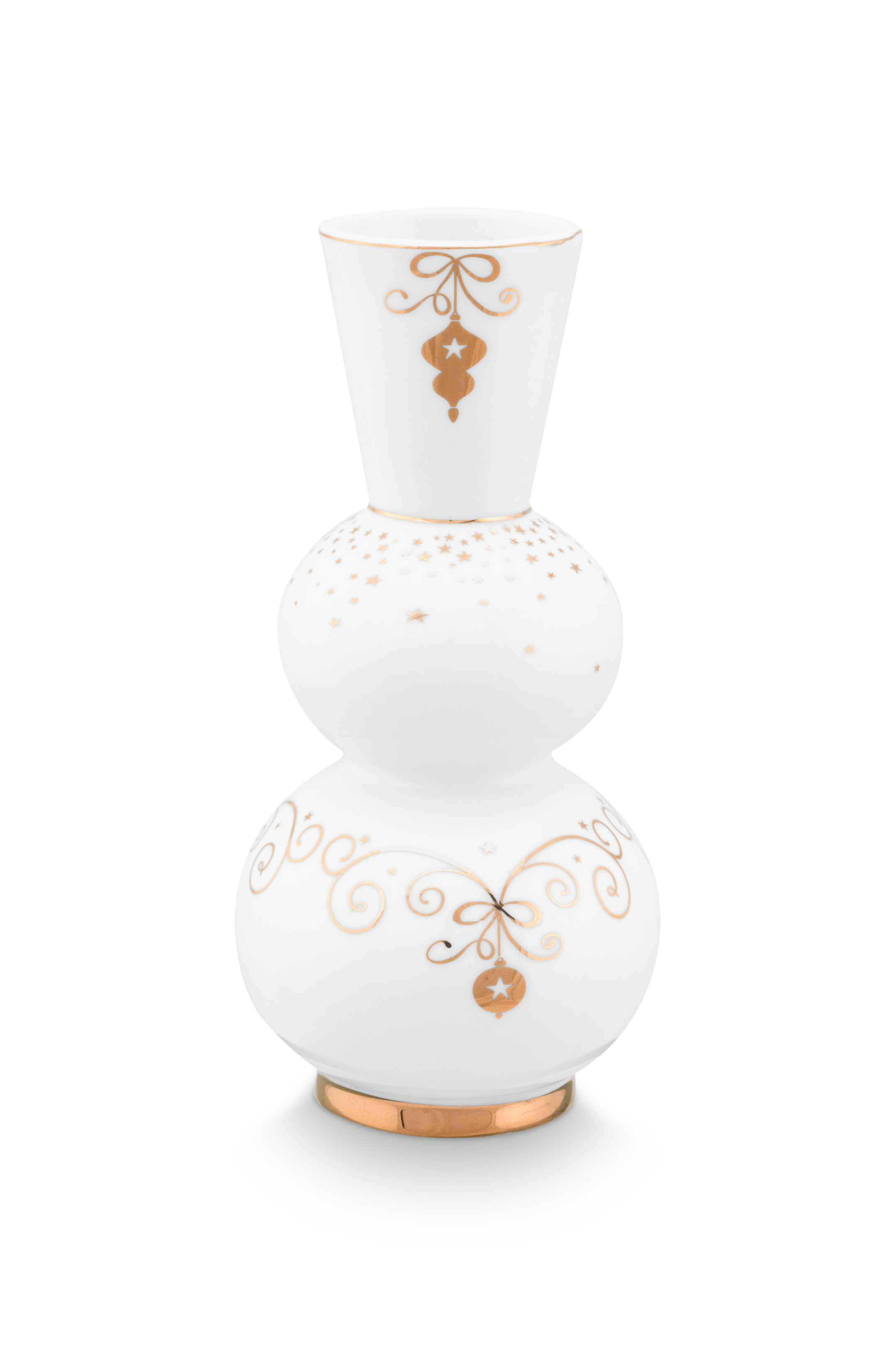 Vase Round Royal Winter White 15cm Gift