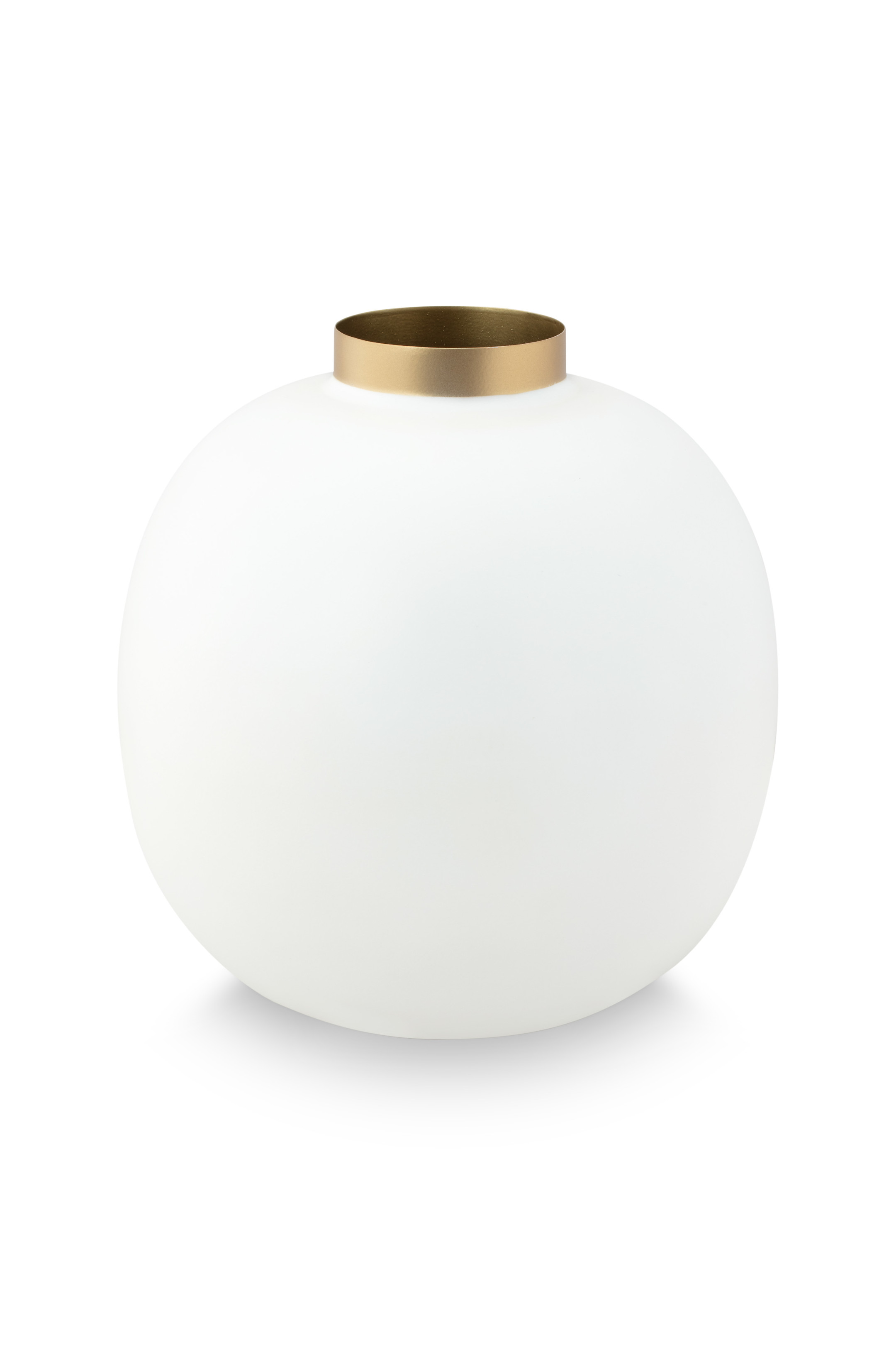Vase Metal White-gold 23cm Gift