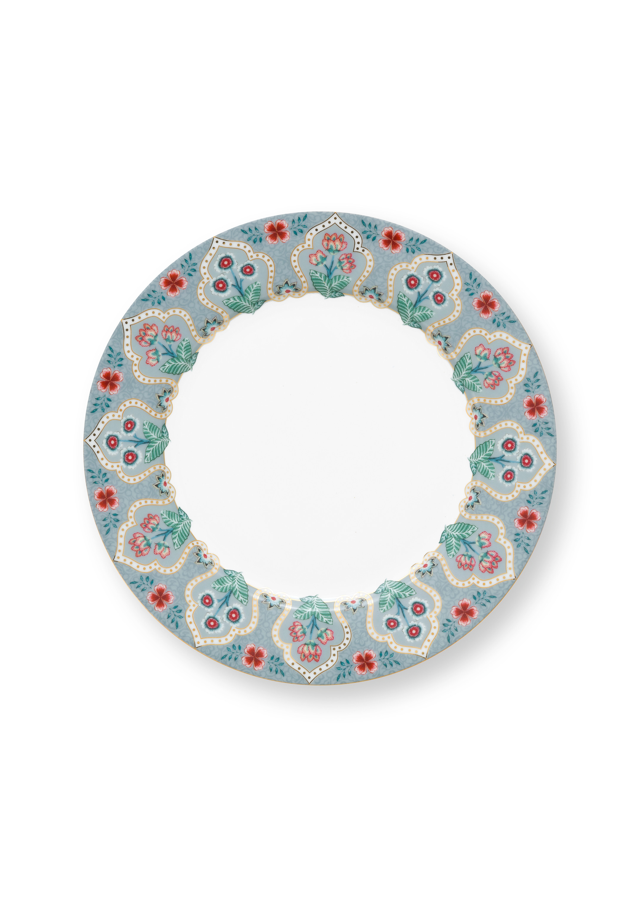 Plate Flower Festival Deco Light Blue 21cm Gift