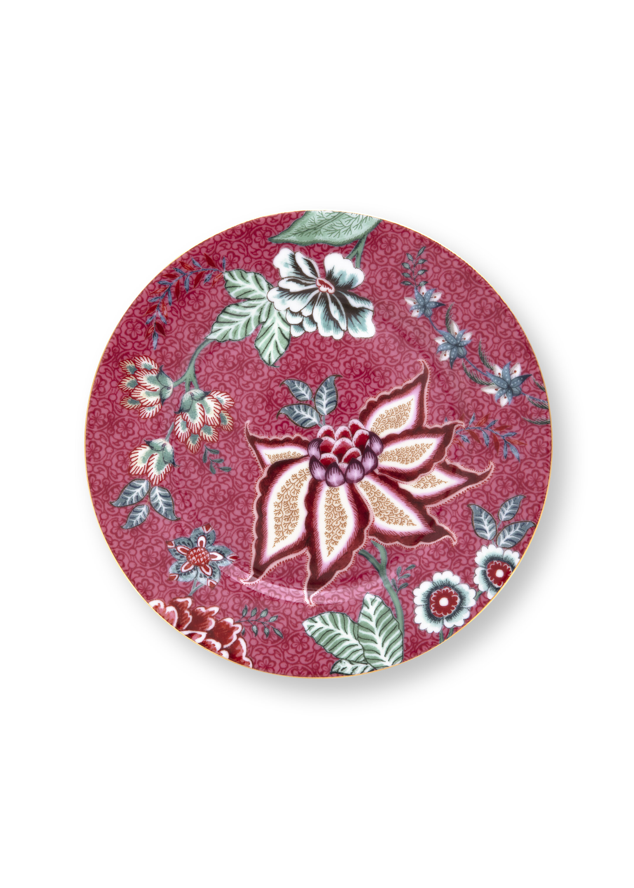 Plate Flower Festival Dark Pink 17cm Gift