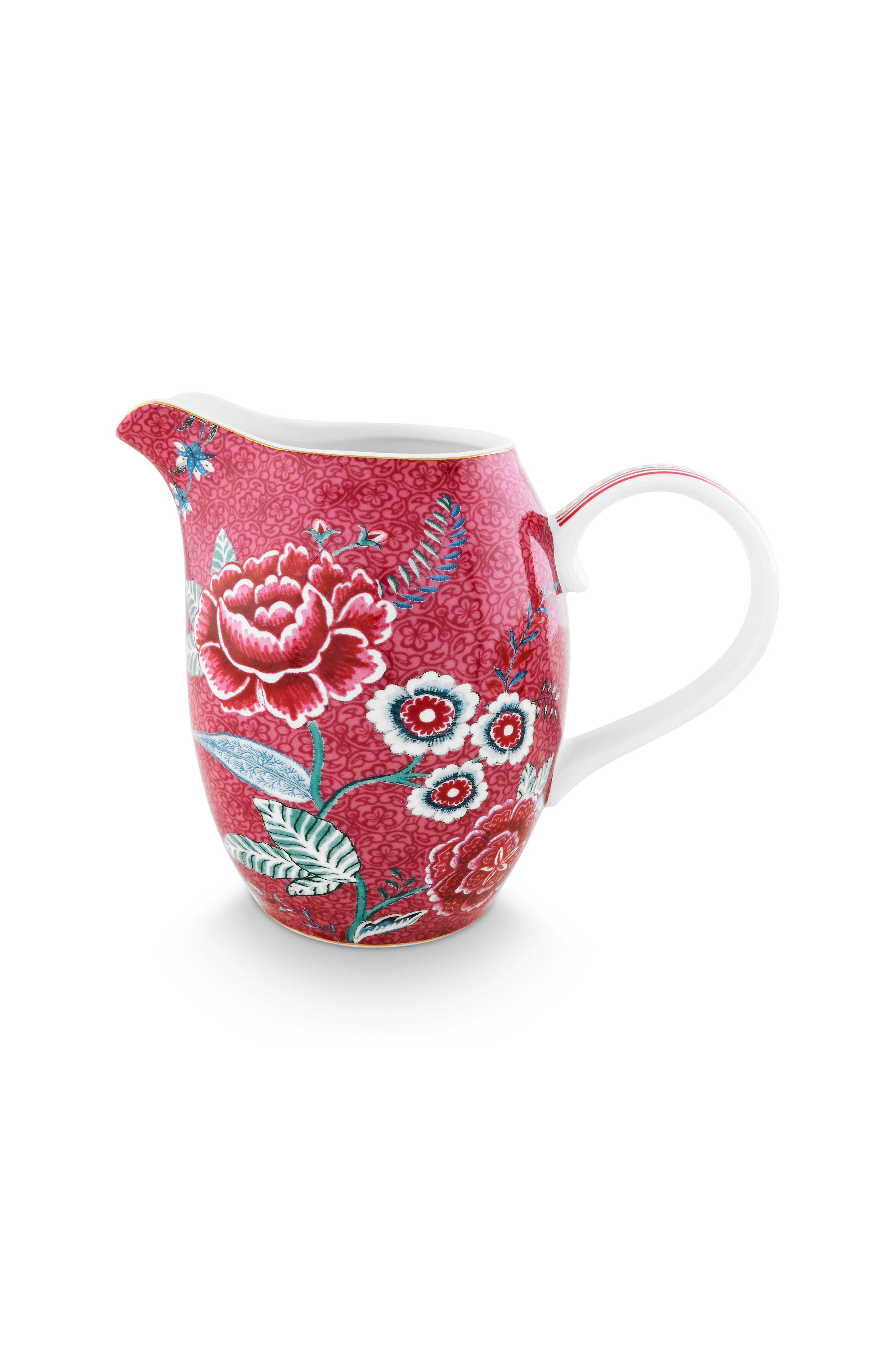 Jug Large Flower Festival Dark Pink 950ml Gift