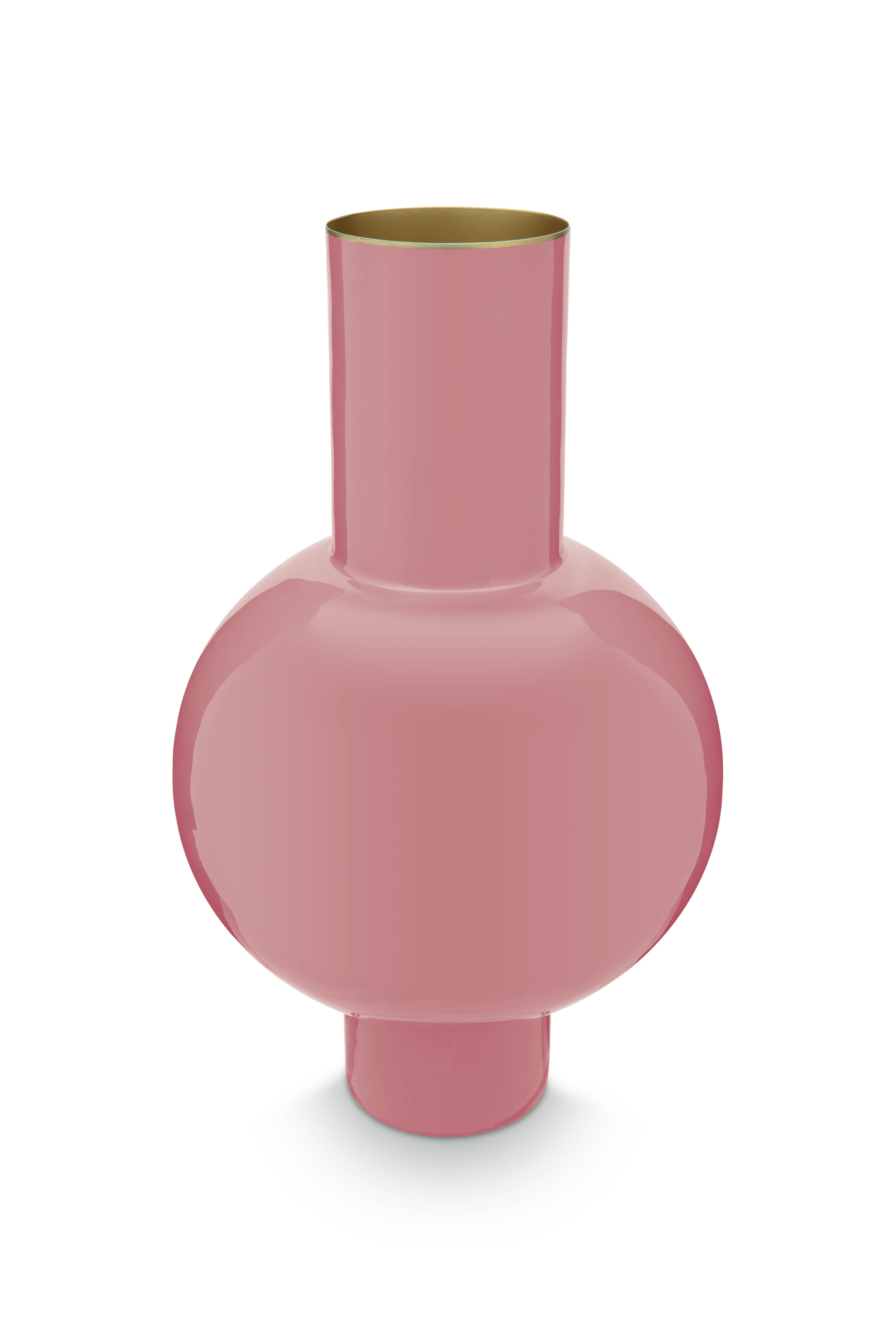 Vase Metal Medium Pink  24x40cm Gift